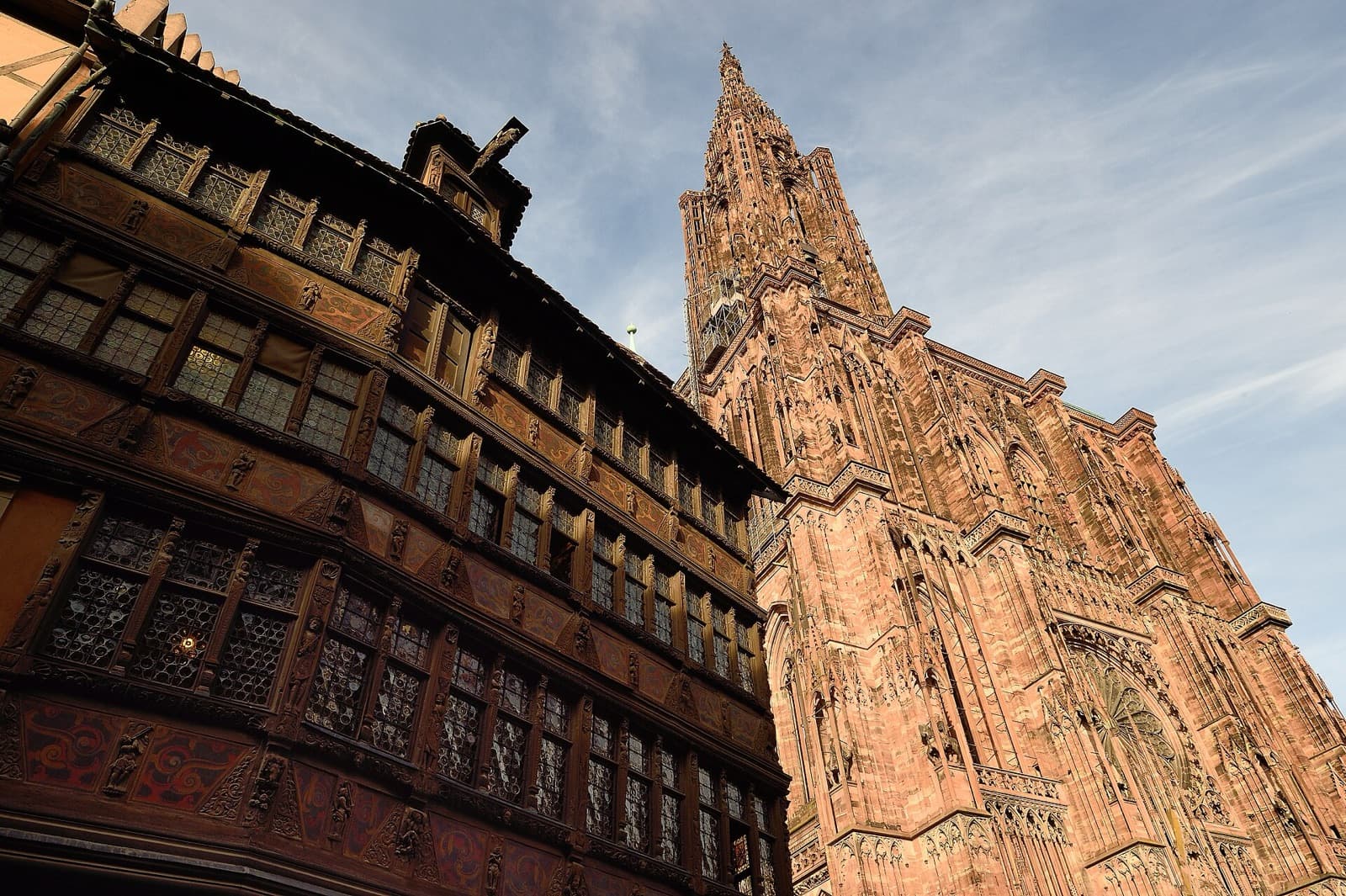 Strasbourg : Maison Kammerzell and Cathédrale Notre Dame Strasbourg France copr 2022 by Tim Adams CC by 3.jpg